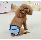 KUTKUT Combo of 2 Reusable Pet Cotton Physiological Pants, Washable Sanitary Pet Diaper| Adjustable Menstruation Underwear for Female Dogs in Heat Period - kutkutstyle